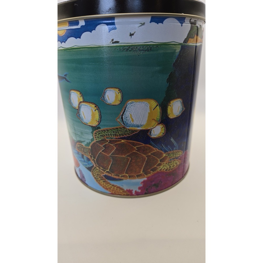 Vintage Under The Sea Popcorn Tin Trail's End Nautical Ocean Beach Decor Can - Picture 6 of 11
